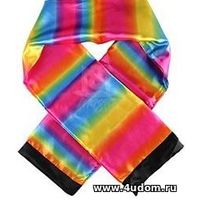 Атласный шарф меняет цвет